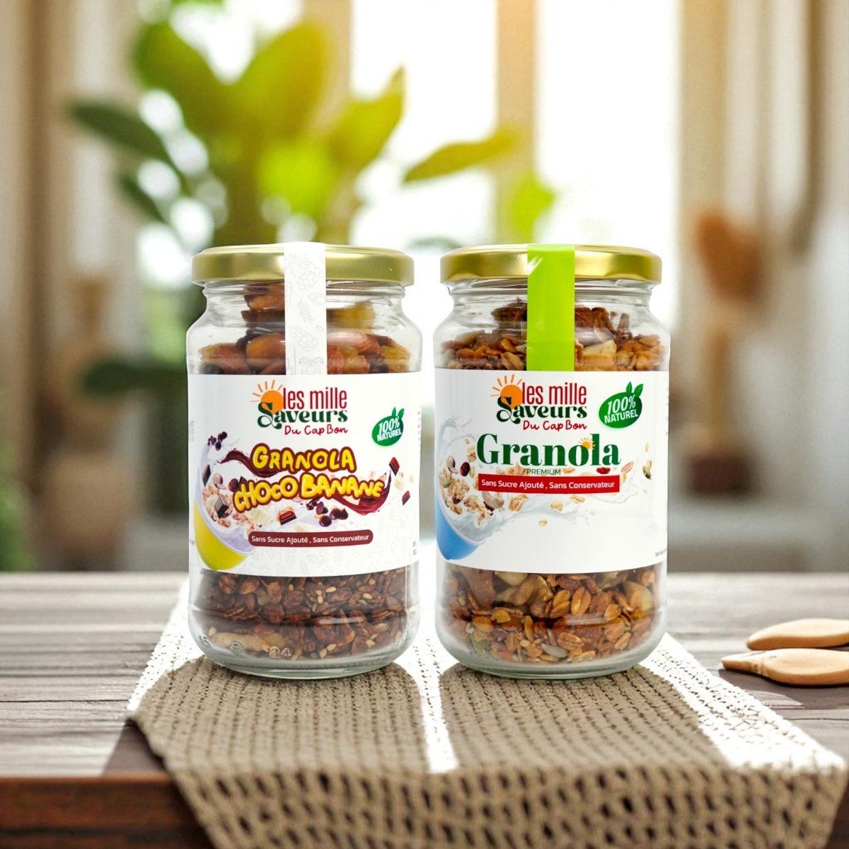 Granola Choco-Bananes - les mille saveurs du cap bon-Photoroom
