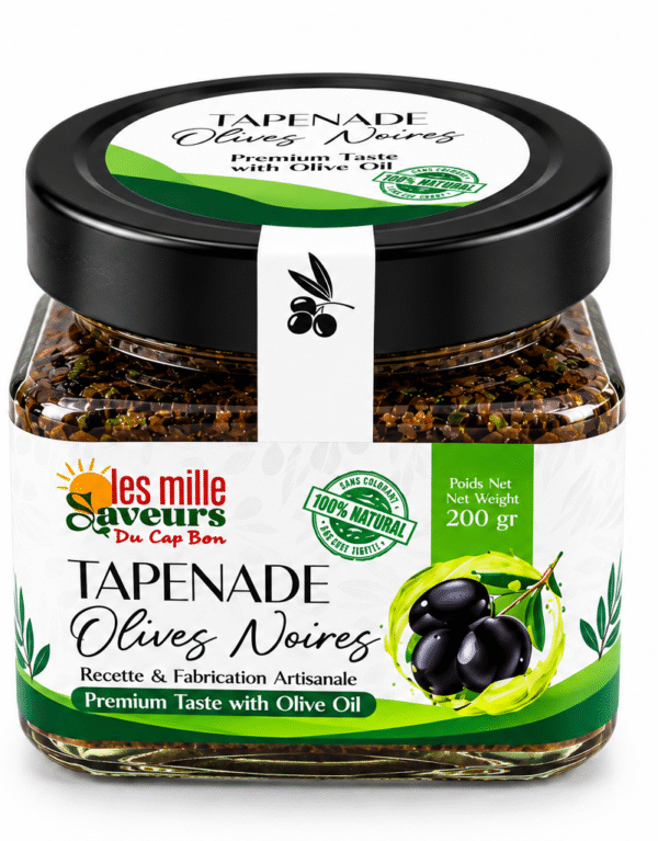 Tapenade Olives Noires 200g